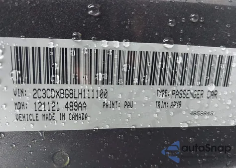 2020 Dodge Charger Sxt Rwd from USA, damaged, VIN 2C3CDXBG8LH111100